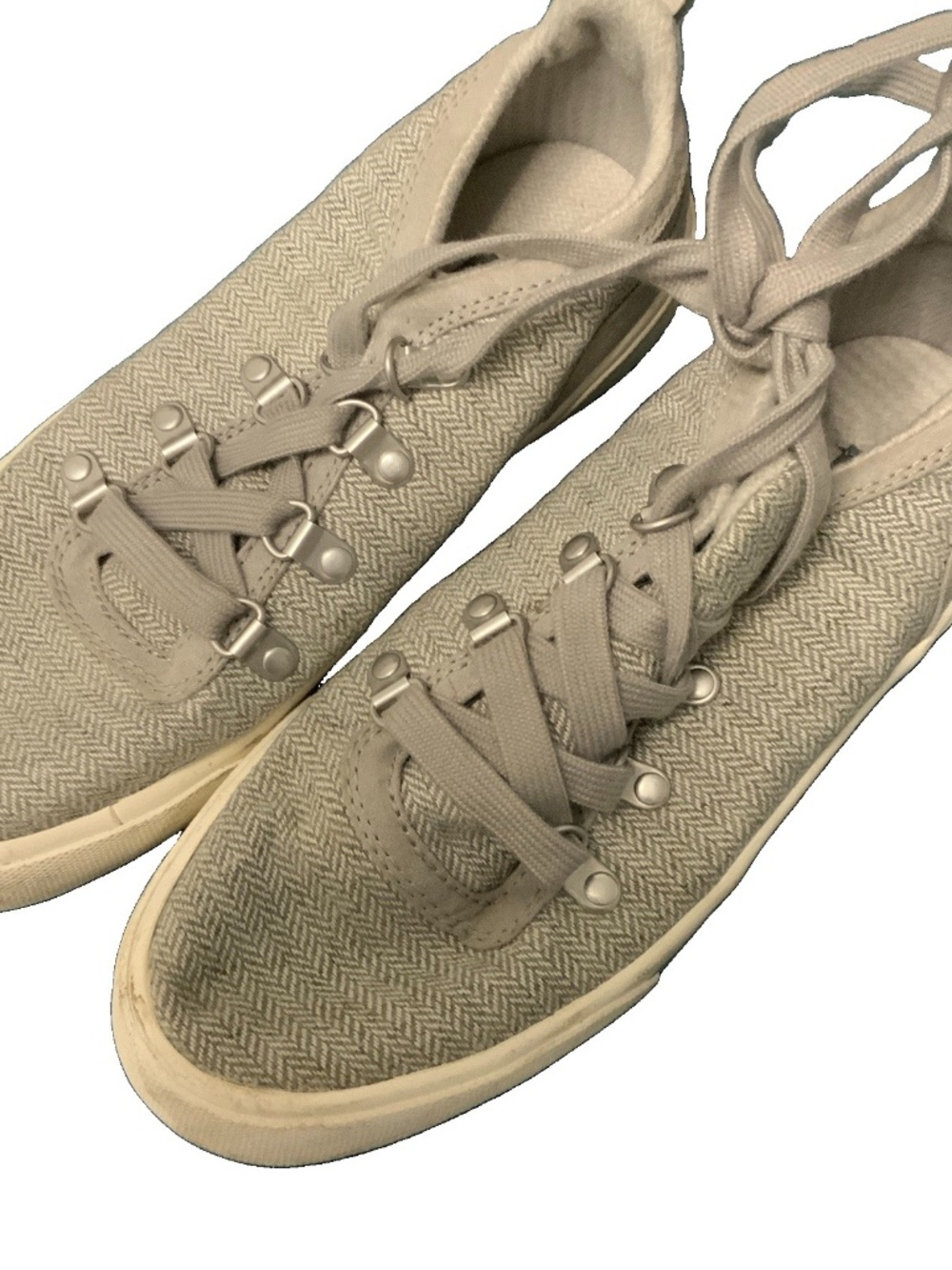 Roxy Womens Shoes Grey Lace Up Sneakers Size 7